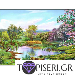 Diamond Painting Spring Lake
