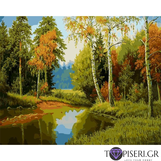 Painting By Numbers In The Forest - Tapiseri.GR