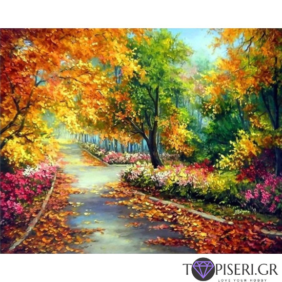 Painting By Numbers Colorful Path - Tapiseri.GR