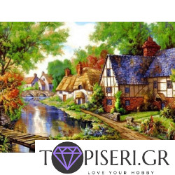Diamond Painting Little Houses
