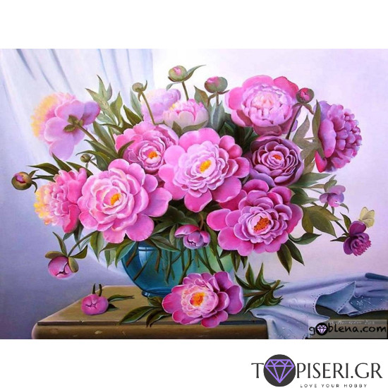 Diamond Painting Peonies 4 - Tapiseri.GR
