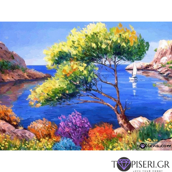 Diamond Painting Tree Near The Sea - Tapiseri.GR