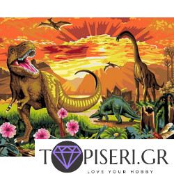 Painting By Numbers Dinosaurs
