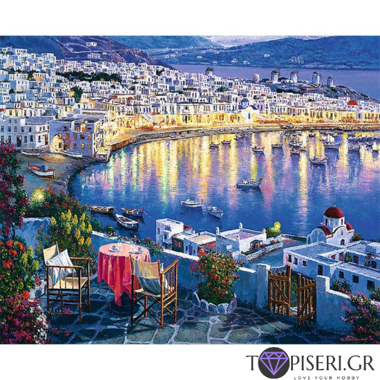 Painting By Numbers Night View - Tapiseri.GR