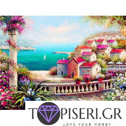 Diamond Painting Little Houses On The Sea