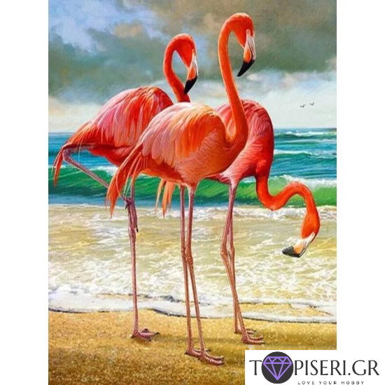 Diamond Painting Flamingo 2 - Tapiseri.GR