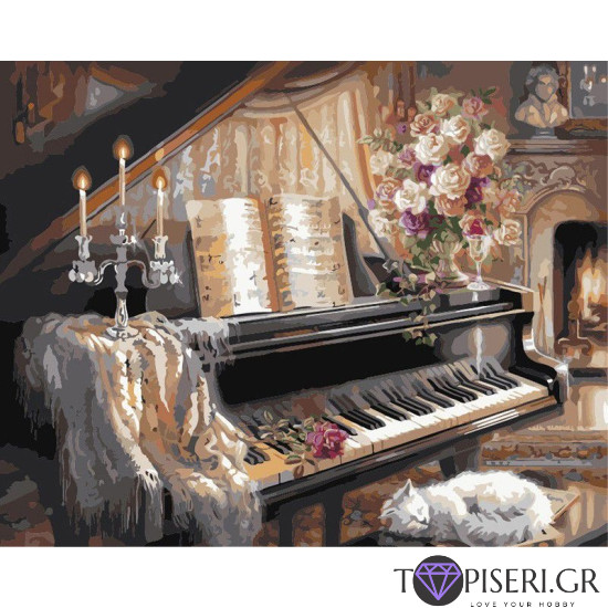 Painting By Numbers Piano - Tapiseri.GR