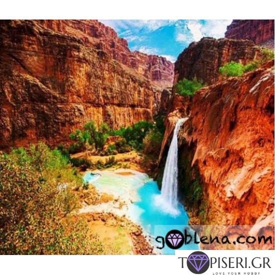 Diamond Painting Waterfall 6 - Tapiseri.GR