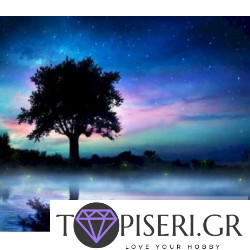 Diamond Painting Tree In Summer Night