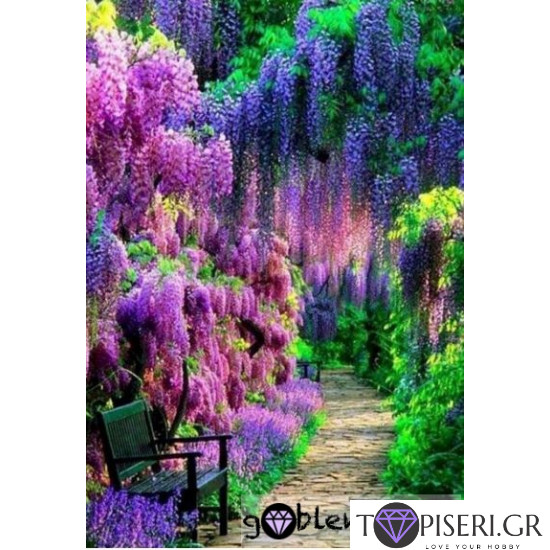 Diamond Painting Lilac Garden - Tapiseri.GR