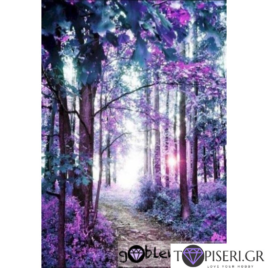 Diamond Painting Purple Forest - Tapiseri.GR