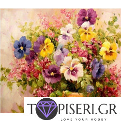Diamond Painting Vase With Violets