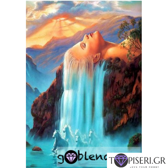 Diamond Painting Woman Waterfall - Tapiseri.GR