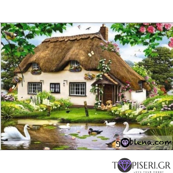 ECO Diamond Painting Village Cottage - Tapiseri.GR