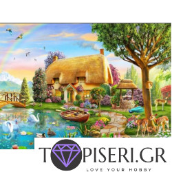 ECO Diamond Painting House With Fairytale Yard 4