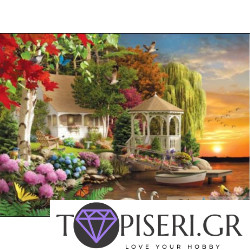 ECO Diamond Painting House With Gazebo