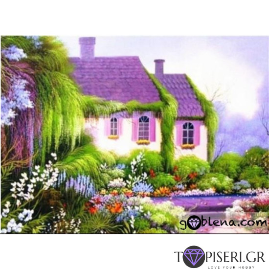 ECO Diamond Painting Purple House - Tapiseri.GR ECO Diamond Painting Purple House - Tapiseri.GR