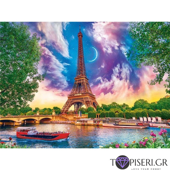 Painting By Numbers The Eiffel Tower 2 - Tapiseri.GR