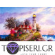 Painting By Numbers Ship By The Lighthouse - Tapiseri.GR