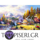 Painting By Numbers House And Waterfall - Tapiseri.GR