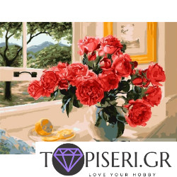 Painting By Numbers Roses By The Window