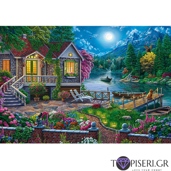 Painting By Numbers Night Idyll 3 - Tapiseri.GR