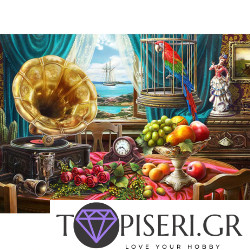 Painting By Numbers Still Life With Gramophone