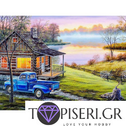 Painting By Numbers Lodge On The Lake 4