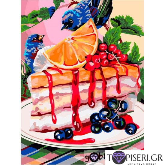 Painting By Numbers Still Life With Cake - Tapiseri.GR