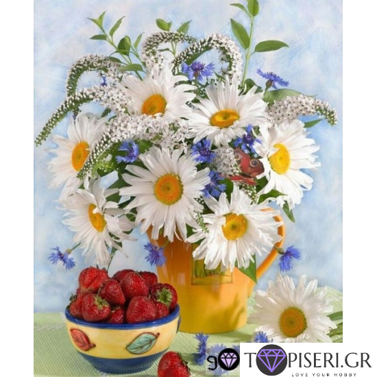Painting By Numbers Still Life With Strawberries - Tapiseri.GR