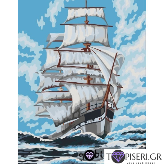 Painting By Numbers Ship 2 - Tapiseri.GR