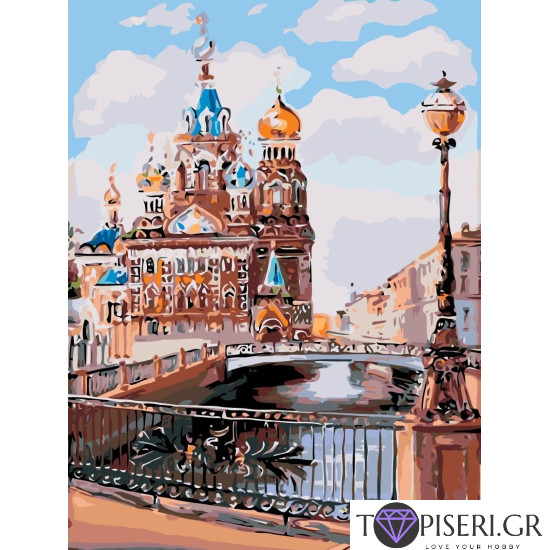 Painting By Numbers Russian Church 4 - Tapiseri.GR