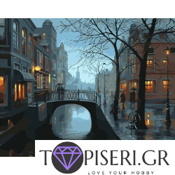 Painting By Numbers Rainy Amsterdam