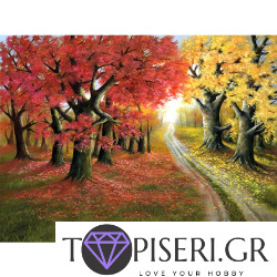 Painting By Numbers Autumn Trees