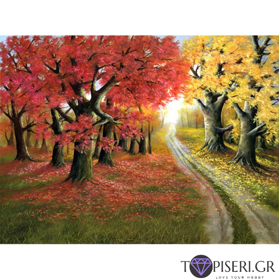 Painting By Numbers Autumn Trees - Tapiseri.GR