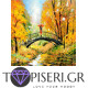 Painting By Numbers Woman On The Bridge - Tapiseri.GR