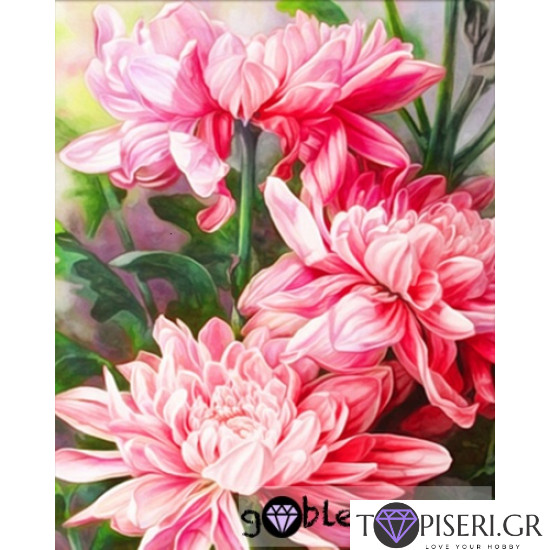 Painting By Numbers Pink Peonies - Tapiseri.GR