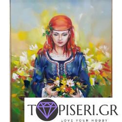 Painting By Numbers Beautiful Bulgarian Woman