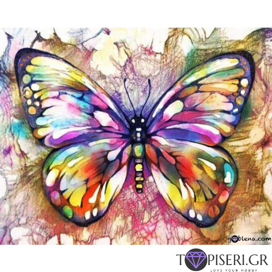 Diamond Painting Colorful Butterfly - Tapiseri.GR