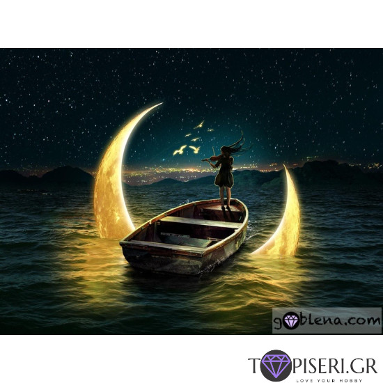 Painting By Numbers Violinist In Sea - Tapiseri.GR Painting By Numbers Violinist In Sea - Tapiseri.GR