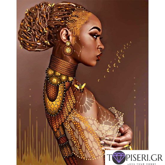 Painting By Numbers African Woman 2 - Tapiseri.GR Painting By Numbers African Woman 2 - Tapiseri.GR