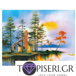 ECO Diamond Painting House On The Lake