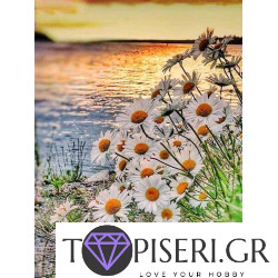 Diamond Painting Daisies By The Lake