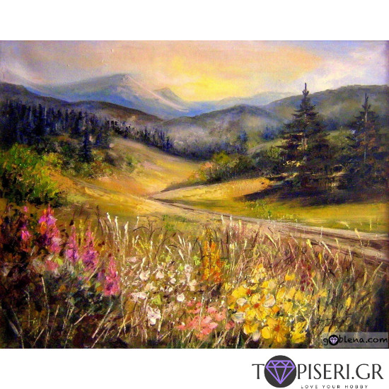 ECO Diamond Painting Landscape Of Rila After The Painting By Yovka Mechkarova - Tapiseri.GR