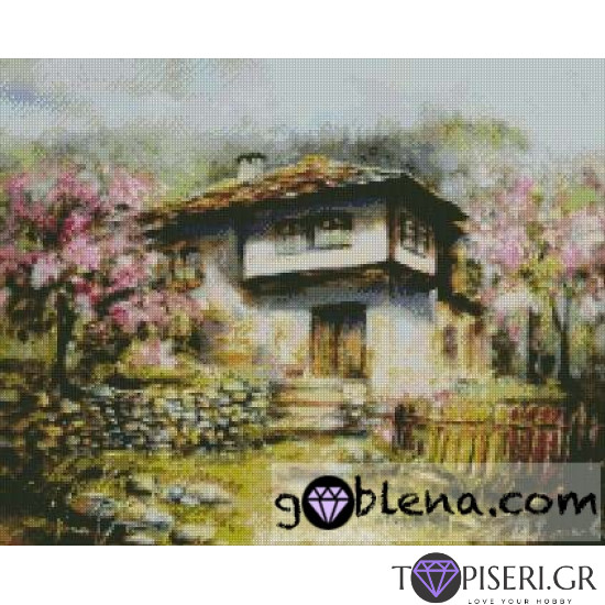 ECO Diamond Painting The House With Peaches After The Painting By Yovka Mechkarova - Tapiseri.GR