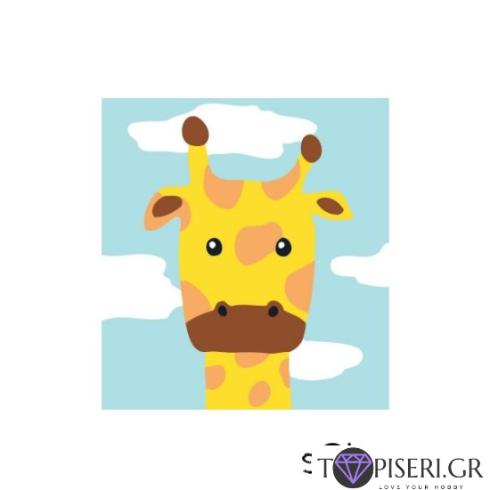 Painting By Numbers For Kids Giraffe - Tapiseri.GR