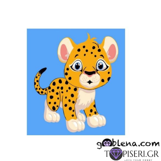 Painting By Numbers For Kids Cute Tiger 2 - Tapiseri.GR