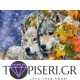 ECO Diamond Painting Wolfs With Autumn Leaves - Tapiseri.GR