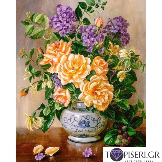 Painting By Numbers Fragrant Bouquet - Tapiseri.GR