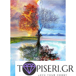 Premium Diamond Painting + Ab Four Seasons